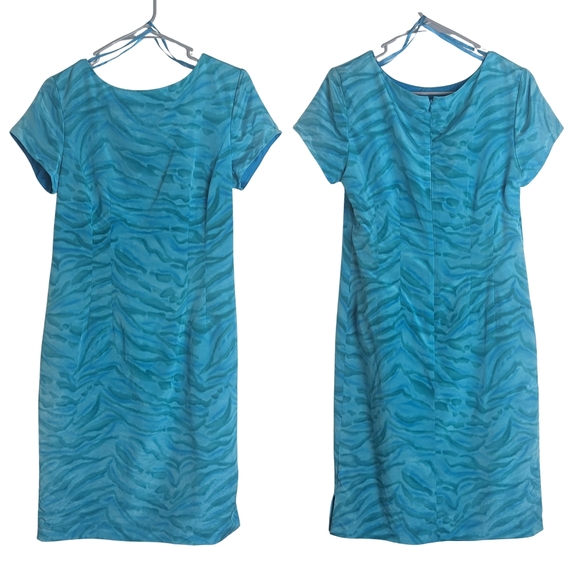 Dresses & Skirts - 100% Silk Mermaidcore Sheath Dress 3/4 Zip Women's Size 8